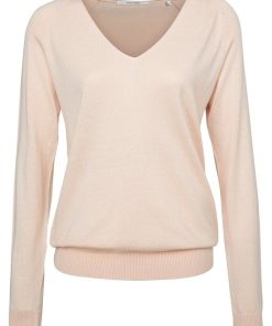 Clean V-neck sweater ls