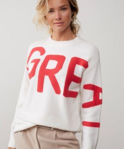 Sweater with text artwork