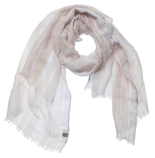 Linen scarf with lurex