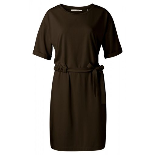 Jersey dress with cord detail