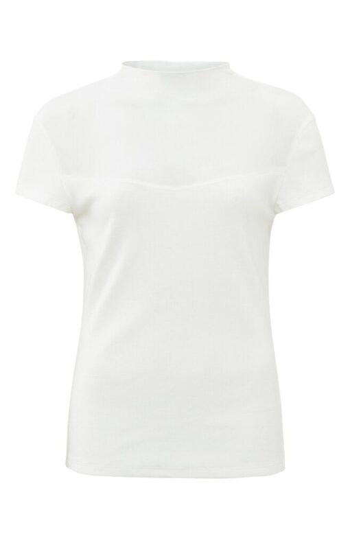 YAYA: Top met kapmouwtjes en transparant detail