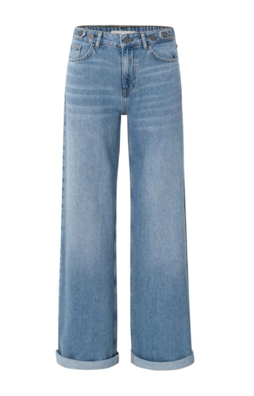 Jeans met omgeslagen zoom