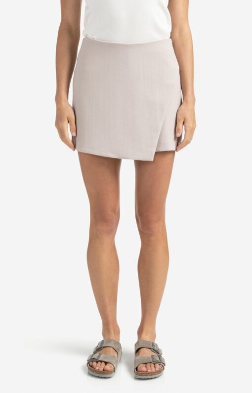 Mini skort met overslagdetail