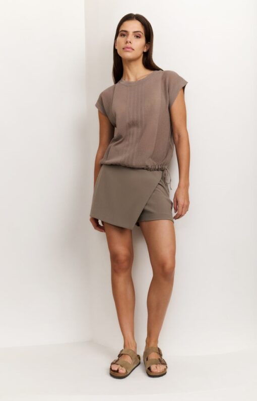 Mini skort met overslagdetail