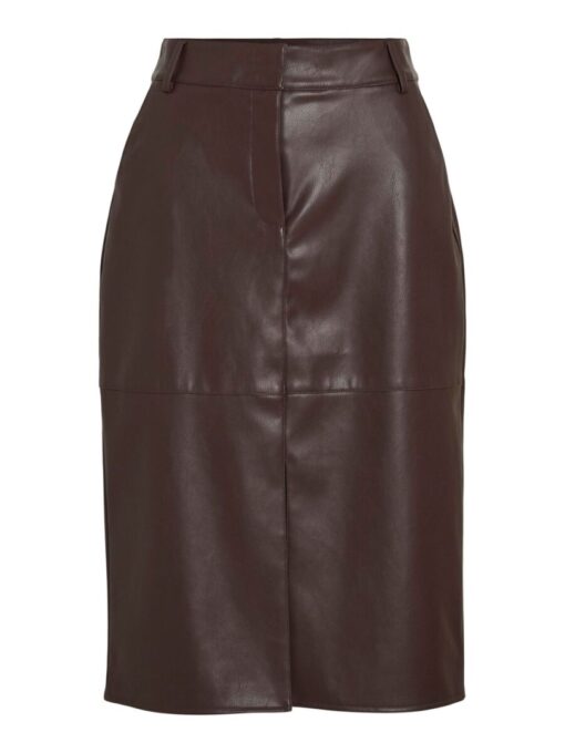 Vila Vidagmar Midi Coated Noos Skirt