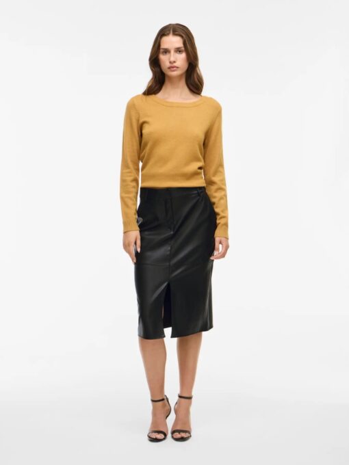 Vila Vidagmar Midi Coated Noos Skirt