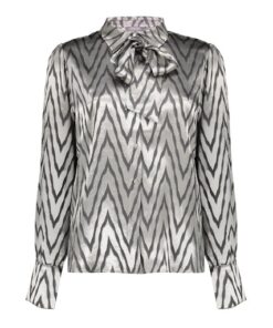 Geisha Animal Silver Blouse