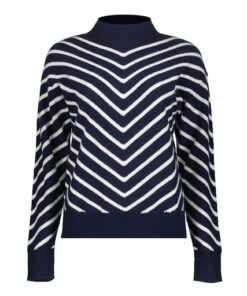 Geisha Stripes Turtleneck Pull