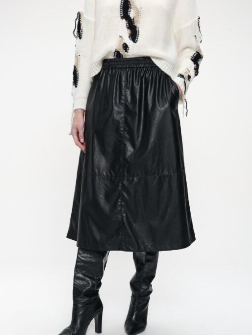 Jane Lushka Nitty Eco Leather Skirt