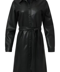 Smashed Lemon Leatherlook Dress