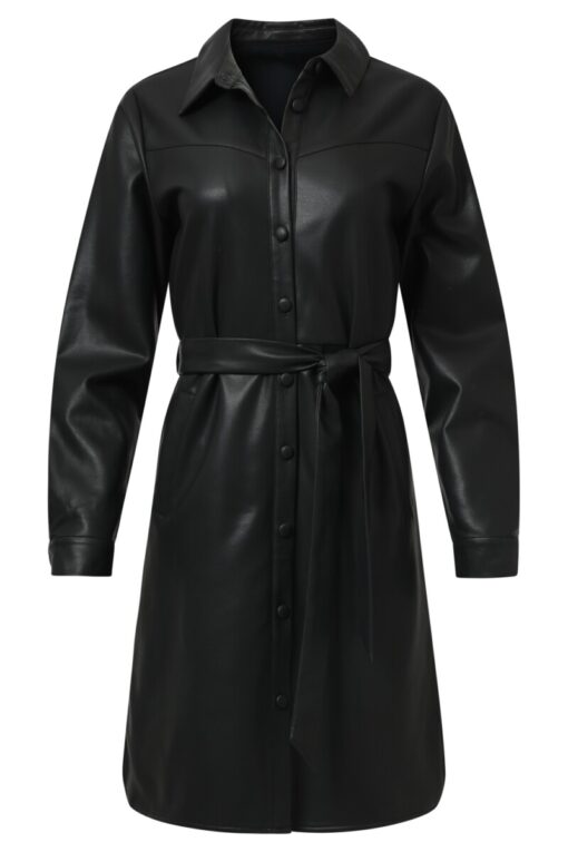 Smashed Lemon Leatherlook Dress