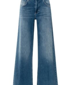 YAYA: Losvallende jeans met hoge taille en wijde pijpen (L34)