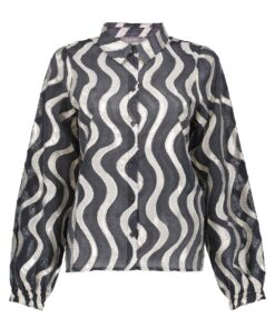 Geisha Black Gold Blouse