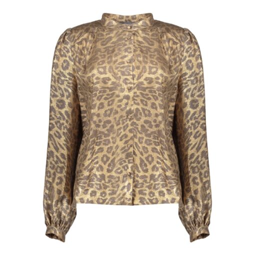 Geisha Velvet Look Leopard Blouse