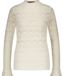 Tramontana Flared Sleeve Lace Top