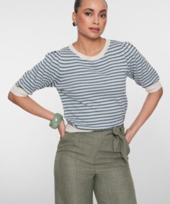 Geisha Lurex Stripes Top