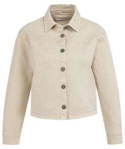 YAYA: Gekleurd denim jasje met siernaden en knoopsluiting