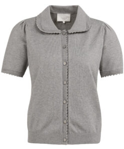 YAYA: Gebreid vest met korte mouwen en knopen