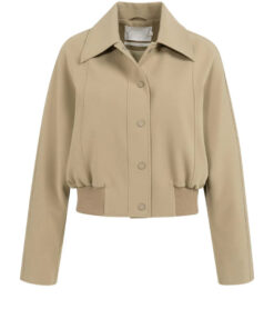 YAYA: Kort oversized jasje met ribboord en verstelbaar koord