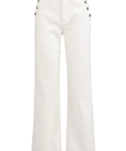 YAYA: Denim broek met wijde pijpen en knoopdetails (L32)