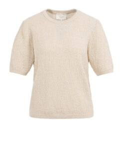 YAYA: Gebreide trui met korte mouwen en structuur