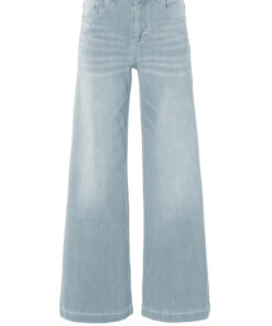 YAYA: Jeans met hoge taille en extra wijde pijpen (L32)