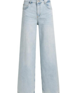YAYA: Jeans met hoge taille en extra wijde pijpen (L34)