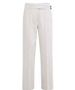 YAYA: Pantalon met asymmetrische tailleband en rechte pasvorm