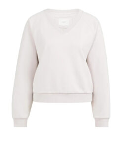 YAYA: Sweater met V-hals en geribde boorden