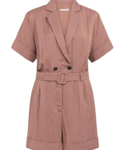 YAYA: Playsuit met dubbele knopen en ceintuur
