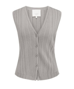 YAYA: Gebreid gilet met V-hals en streeppatroon
