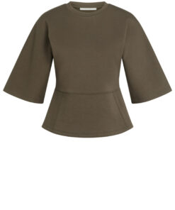 YAYA: Jersey top met wijde halflange mouwen