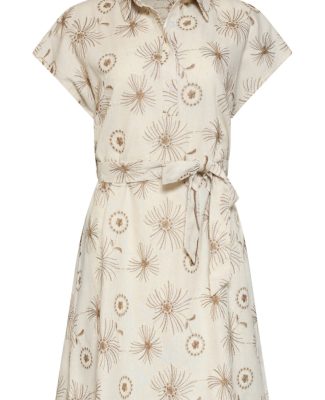 Smashed Lemon Little Brown Detail Dress